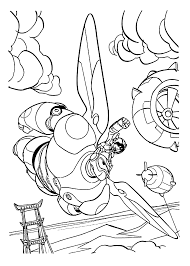 Maybe you would like to learn more about one of these? Baymax And Hiro Flying Coloring Pages For Kids Printable Free Big Hero 6 Big Hero Big Hero 6 Coloring Pages