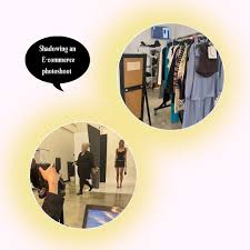 Next up, we have Caitlin Breazeale, sharing some insight about her time  with the E-commerce team 📸👗: “Hi!! My name is Caitie and I am interning  with the Studio Production team at