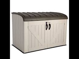 Plastic corp.® carries a wide variety of trash containers. 60088 Horizontal Garbage Bin Shed By Lifetime How To Install Youtube