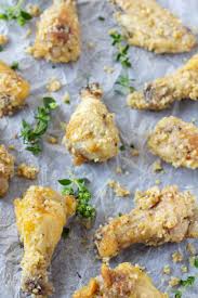 Marinate in a rosemary garlic vinaigrette, then marinate them in a rosemary garlic vinaigrette, then cook over a hot fire for a smoky taste. Baked Garlic Parmesan Chicken Wings Midgetmomma