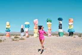 Find all the transport options for your trip from las vegas to six flags magic mountain right here. Seven Magic Mountains In Las Vegas Nevada House Of Wend