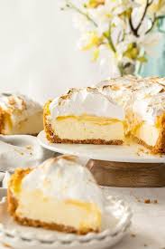 No Bake Lemon Meringue Cheesecake Recipe Lemon Meringue Cheesecake Savoury Cake Easy Lemon Curd