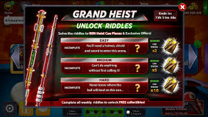 Play the hit miniclip 8 ball pool game and become the best pool player online! Grand Heist Quest Free Heist Cue Avatar Riddles 3