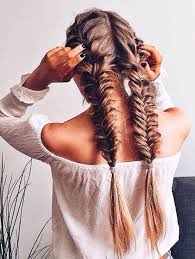 French Fish Tail Braids Hairstyle Hair Styles Long Hair Styles
