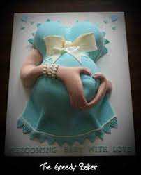 Has To Be One Of The Cutest Baby Belly Cakes Ever Kate The Greedy Baker By Leila Baby Shower Cakes For Boys Baby Belly Cake Pregnant Belly Cakes