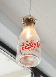 Vintage brass iron glass milk chandelier light lamp. Vintage Milk Bottle Lamp Diy Idea Vintage Milk Bottles Bottle Lights Bottle Lamp