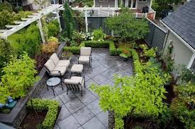 Back Garden Patio Including Trellis Paving And Planting Patio Garden Patio Trellis Small Backyard Gardens