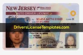 Format of the license number on real new jersey id card: New Jersey Drivers License Template Psd 2020 New Jersey Drivers License Driver License Online