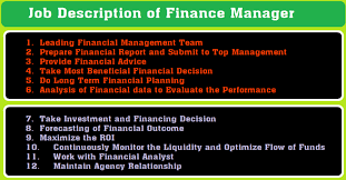 Financial planning and analysis (fp&a) teams play a crucial role in companies by performing budgeting, forecasting, and analysis that support major corporate decisions of the cfo, ceo, and the board of directors. Finance Manager Job Description Updated Ordnur