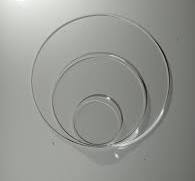 Piastra in plastica, cerchio incolore, spessore 5 mm, diametro 500 mm :  Amazon.it: Commercio, Industria e Scienza