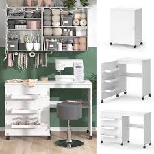 Vicco A mesa de costura Carmen, Branco, 118x79.3 cm