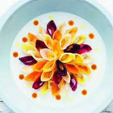 Carrot And Orange Blossom Anne Sophie Pic France Recette Sur Facebook Com Hipsterfoodofficial Svekla Morkov Jogurt