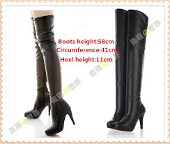 Us 33 84 6 Off Nier Automata 2b Yorha Cosplay Boots No 2 Comic Con Anime High Heel Long Black Boots Large Size In Shoes From Novelty Special Use