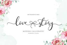 $ free > personal use. Lovestory Romantic Font 459827 Script Font Bundles