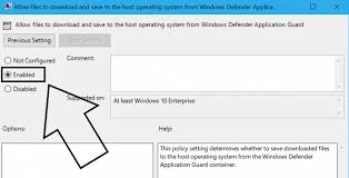 Enable And Configure The Download To Host Windows Defender Hosting Enabling