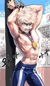 bakugou katsuki, boku no hero academia, highres, 1boy, abs, bdsm, bondage,  bound, crying, male focus, muscular, restrained, topless male - Image View  - | Gelbooru - Free Anime and Hentai Gallery