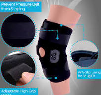 Comfyorthopedic Hinged Knee Brace | Adjustable Locking ROM Immobilizer |  Open Patella Support Sleeve | Dual Metal Side Stabilizers | Medical-Grade  ...