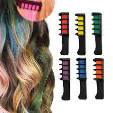 Getting highlights in blue color generally requires the same concept as. Buy 6 Colors Hair Chalk Combs Non Toxic Washable Temporary Bright Hair Color For Party Cosplay Festivals Styling Produ