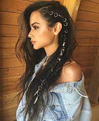Gold Hair Rings Boho Style Jewelry Zinc Alloy Hair Ring Etsy In 2021 Hair Styles Pirate Hair Festival Hair