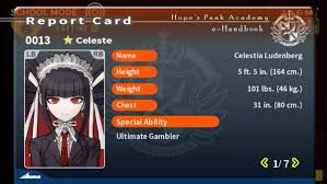 All cards are printed with full color and can be each individually customized both front and back. Free Time Events Celestia Ludenberg Danganronpa Wiki Fandom