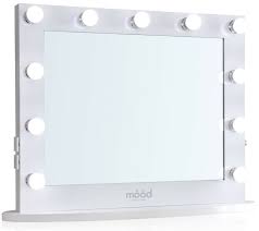 Mirrormore 8.5 vanity mirror with lights, 10x magnifying mirror with 32 medical leds lights, double sided dimmable lighted makeup mirror, cordless or plug in, smart switch, senior pearl nickel. Mood Hollywood Vanity Mirror With 2 Plug Sockets And 2 Usb Ports For Sale Online Ebay