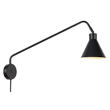Gold single wall lamp is a lighting single wall lamp that features an aged gold finish and is constructed from polished, plated. Elegant Wall Lamp With Swivel Arm Casa Lumi