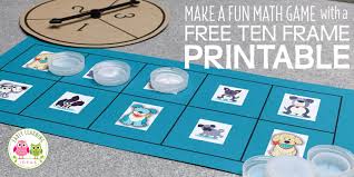 These allow them to make connections that help them understand new concepts and ideas. How To Make A Fun Math Game With This Free Printable Ten Frame Early Learning Ideas