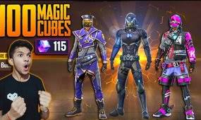 Best dress combination with joker / night clown bundle !! Free Fire Magic Cube