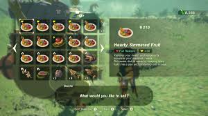 You can find breath of the wild (botw) recipes . Zelda Breath Of The Wild S Easiest Way To Gain Hearts From Food Polygon