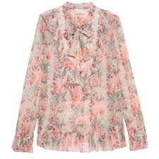 Zimmermann Georgette Pussy Bow Blouse Nwt