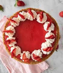 Actly xbpe suke sgt nk mkn kek. No Bake Strawberry Cheesecake Preppy Kitchen