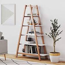Amazon Com Nathan James 62201 Carlie 5 Shelf Ladder Bookcase Display Or Decorative S Decoracao Sala De Estar E Jantar Decoracao De Quarto Ideias De Decoracao
