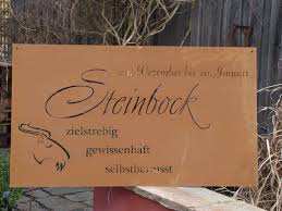 Edelrost Sternzeichen Gedichttafel Steinbock Sternzeichen Steinbock Edelrost