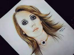 my drawing for fairouz فيروز portrait art drawing colorpencils my drawings art drawings