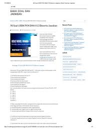 Maybe you would like to learn more about one of these? 90 Soal Usbn Pkn Sma K13 Bagian 1