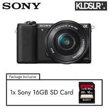 The lowest price of sony alpha a5100 24.3mp digital camera is ₹ 44,328 at amazon on 29th march 2021. Sony A5100 With 16 50mm Lens Black Free 16gb Memory Card Sony Malaysia