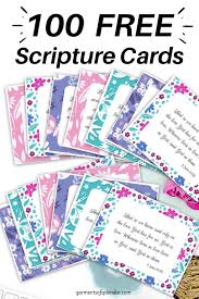 The outside of the card says deepest sympathy and the inside is left blank for you. 100 Amazing And Free Printable Scripture Cards