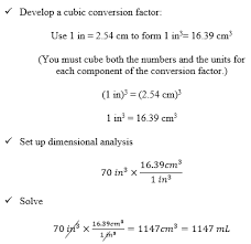 It is a dimensionless quantity and always less than unity. Cubic Conversions Chemistrybytes Com