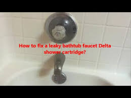 To fix a leaking double handle faucet, you will need to remove the cartridge, compression/valve stem, or ceramic disc. How To Fix A Leaky Bathtub Faucet Delta Shower Cartridge L How To Replace A Bathtub Faucet Cartridge Youtube