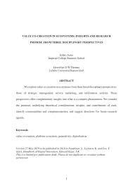 Sy lim & co is based in mid valley city , kuala lumpur and offers income tax rates, business compliance and more. Pdf Value Co Creation In Ecosystems Insights And Research Promise From Three Disciplinary Perspectives
