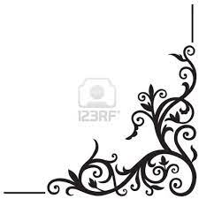 Arabic Floral Pattern Element For Design Corner Borders For Paper Corner Designs Border Design