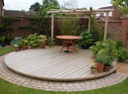 Gallery Decking4 Thumb Circular Garden Design Patio Garden Design Back Garden Design