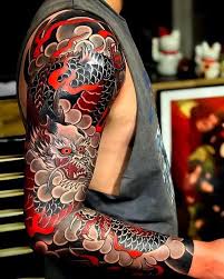 Full Coloured Japanese Style Dragon Sleeve Www Otziapp Com Japanese Sleeve Tattoos Japanese Tattoo Best Sleeve Tattoos