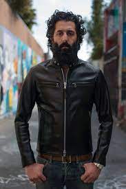 Pin On Leather Jacket Men Style