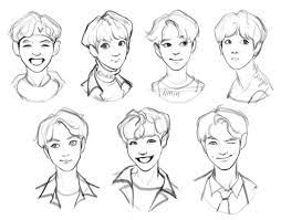 Yimeizhu Bts Fanart On Twitter Boy Hair Drawing Bts Drawings Cartoon Hair