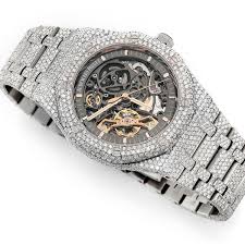 Audemars piguet creates some of the most elegant luxury watches in the world. Icebox Audemars Piguet Skeleton 41mm Steel Iced Out