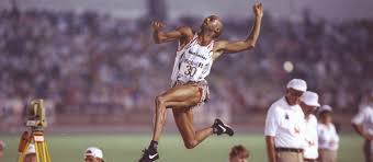 The inaugural record was the 7.61 m performance by peter o'connor in 1901. Mike Powell S Long Jump Ambition Spikes