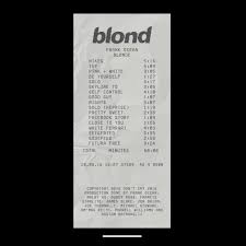 Frank Ocean Blonde Fakealbumcovers Frank Ocean Blonde Album Music Poster