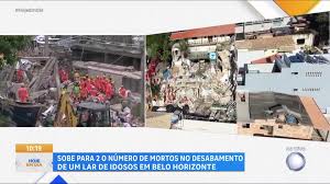 Sobe para dois o número de mortos em desabamento em um lar de idosos em Belo Horizonte (MG)