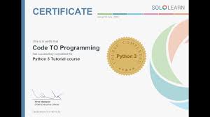 If you are searching for an application to learn python basic to advance . Sololearn Free Certificate Courses Free Python 3 Programming Courses Are Sololearn Courses Free Youtube